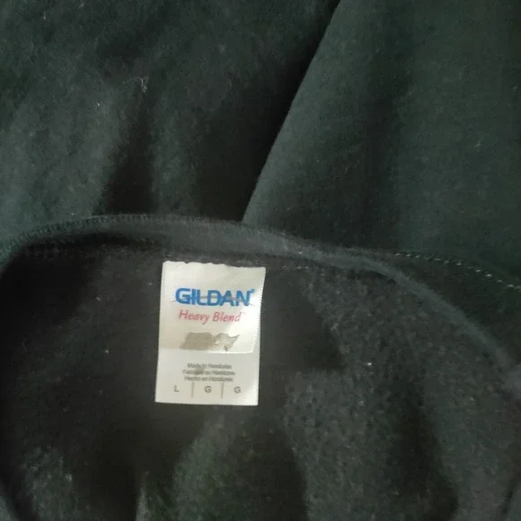 VTG New York City Sweatshirt Black NYC Skyline Statue of Liberty Iconic Artsy L - Picture 5 of 9